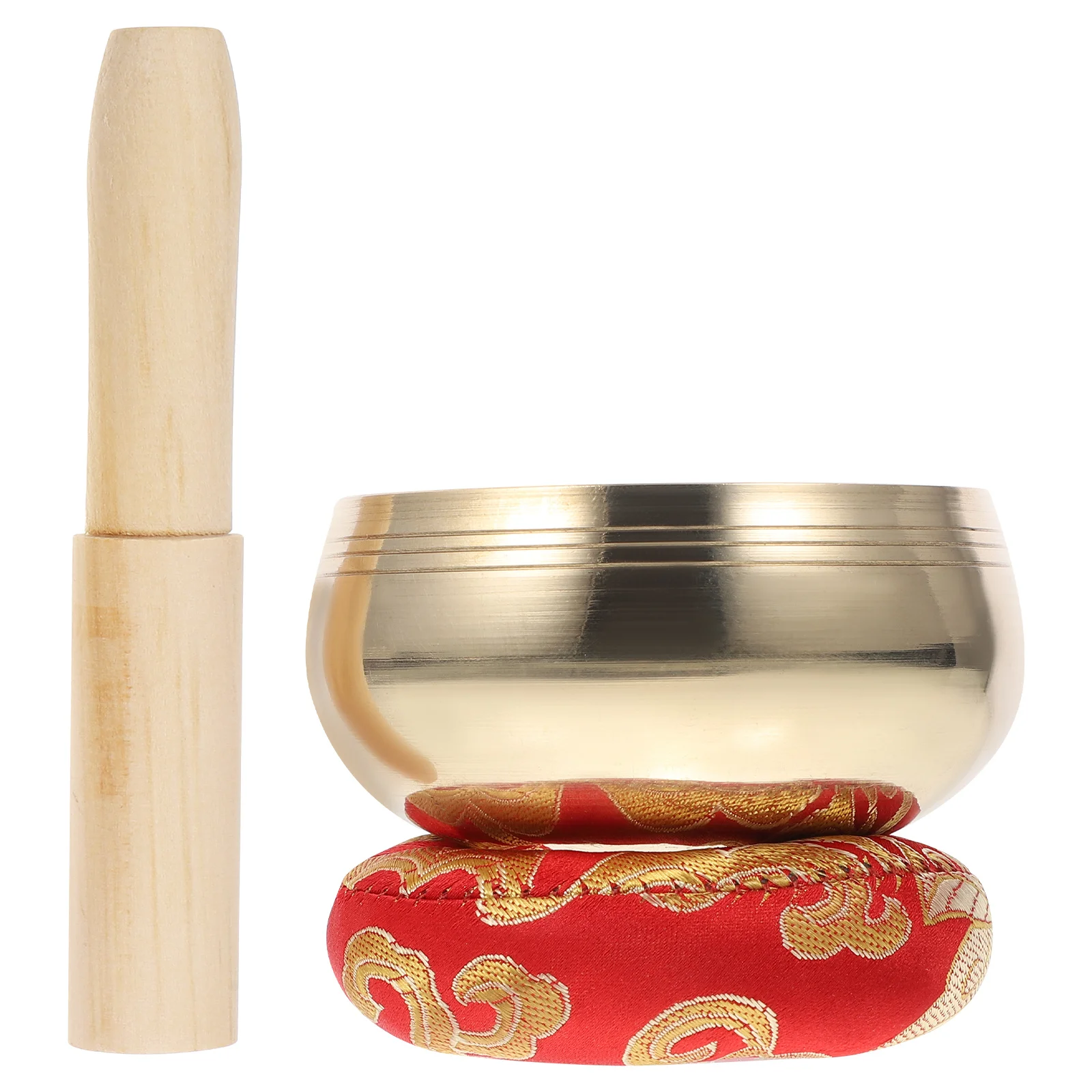 

1Set Singing Bowl Set High Quality Copper Material Crisp Sound Healing Effect Ideal Meditation Tool for Daily Calmness and