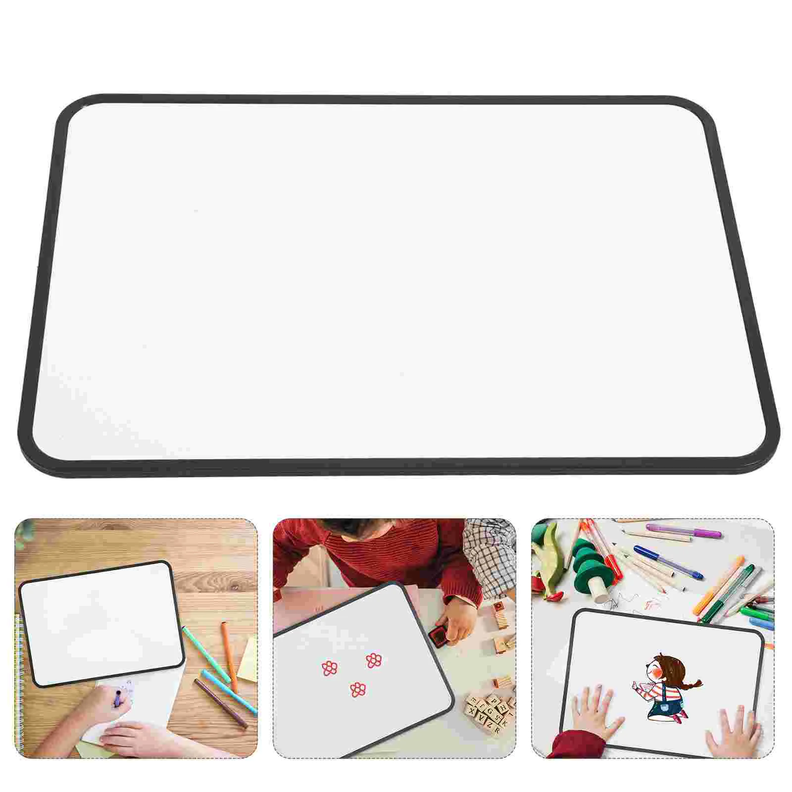 

Magnetic Whiteboard Small Dry Erase Black Kids Writing Teaching Office Abs Material Multifunctional Drawing Board Classroom