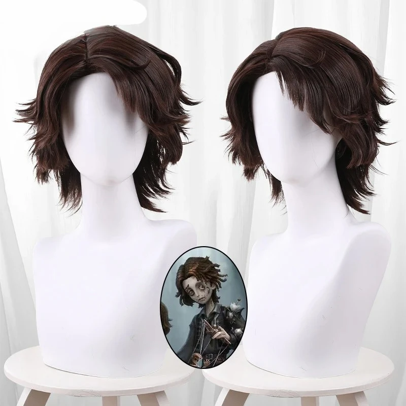 

Identity V Cosplay Wig Puppeteer Game Character Props 35cm Short Synthetic Hair Halloween Performance Accessories Role Play Wigs