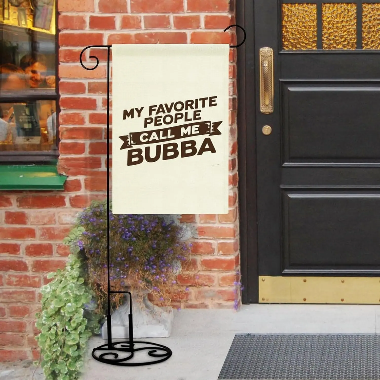 My Favorite People Call Me Bubba Garden Flag 12x18 Inch Double Sided for Outside Small Burlap Welcome Yard Decorations LLE