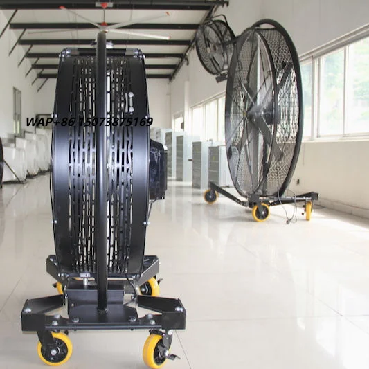 1.5m/5ft Electric Oscillating Standinline Exhaust Fan Industrial Standing Fan Portable Electric Standing Giant Fan