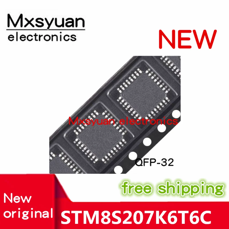 5 قطعة ~ 50 قطعة/الوحدة جديد الأصلي STM8S207 STM8S207K6T6C STM8S207KbTbC LQFP-32 24MHz / 32KB فلاش الذاكرة/8 بت متحكم