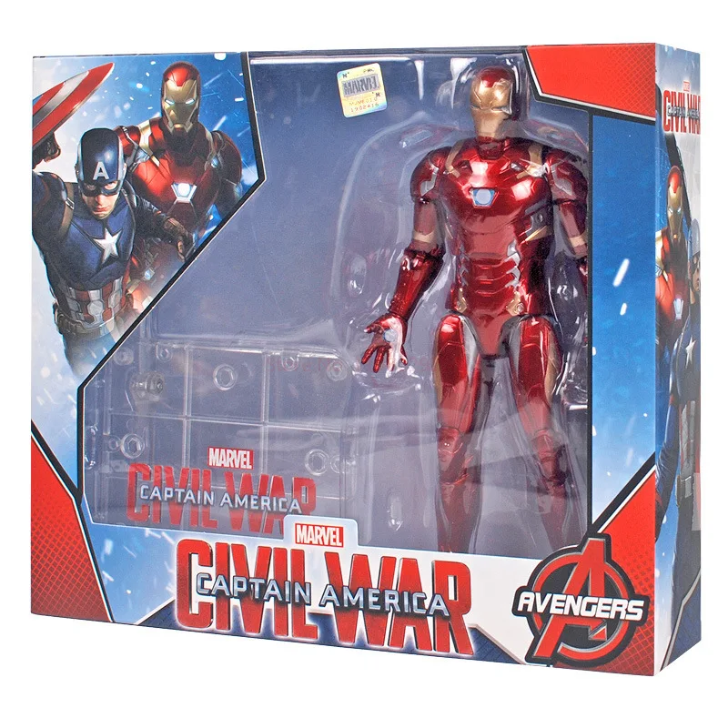 Genuine Zhongdong Toy Marvel Avengers League 4 Spider Man Iron Man Super Mobile Model Bracket Version Handmade