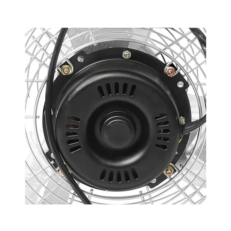 Heavy Duty Low Profile Floor Fan Assembly With Pure Copper Motor Core 16 Inch Industrial Ground Cooling Fan Parts