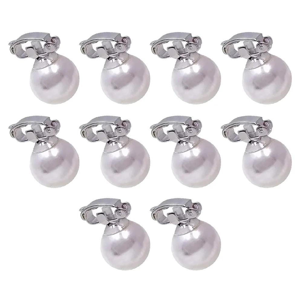 10 Buah Klip Mutiara untuk Wanita Klip Kepang Buatan Aksesori Rambut Kepang Jepit Rambut Pengantin Dekorasi Rambut