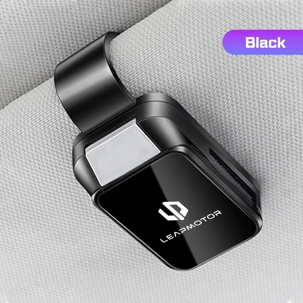 Car Sunglasses Holder Car Glasses Clip Visor Glasses Clip ABS Material Ticket Clip For Leapmotor C10 T03 B10 C11 C16 Lafa5