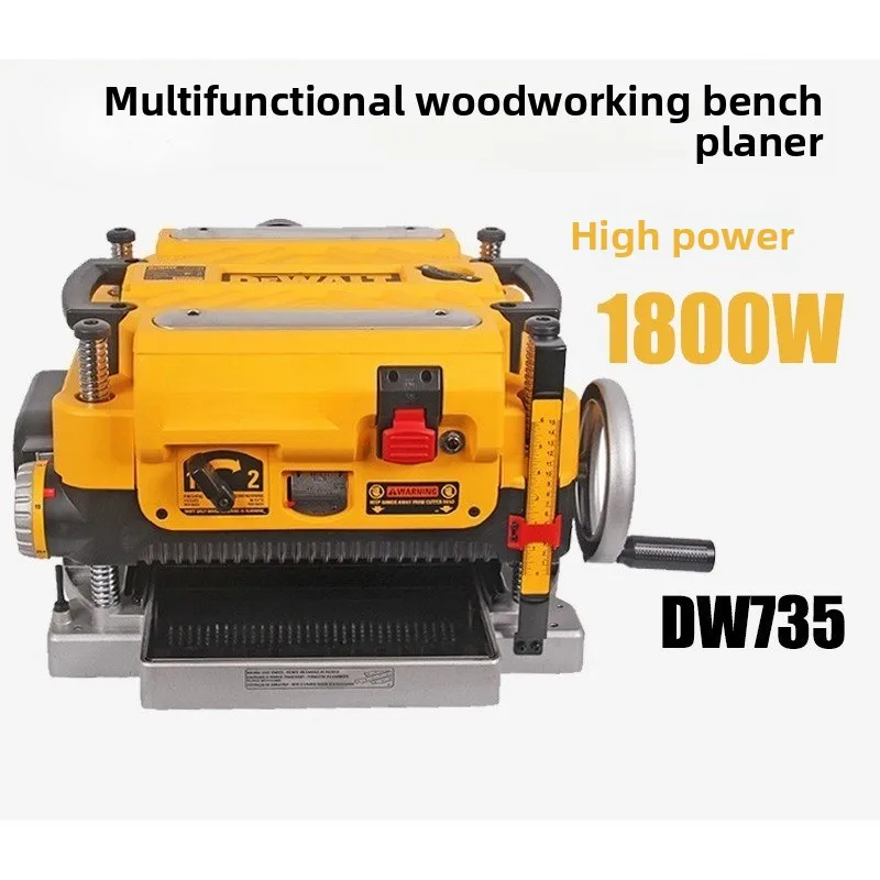 

Настольный многофункциональный деревообрабатывающий электрический строгальный станок 220 В (доставная модель: DW735)