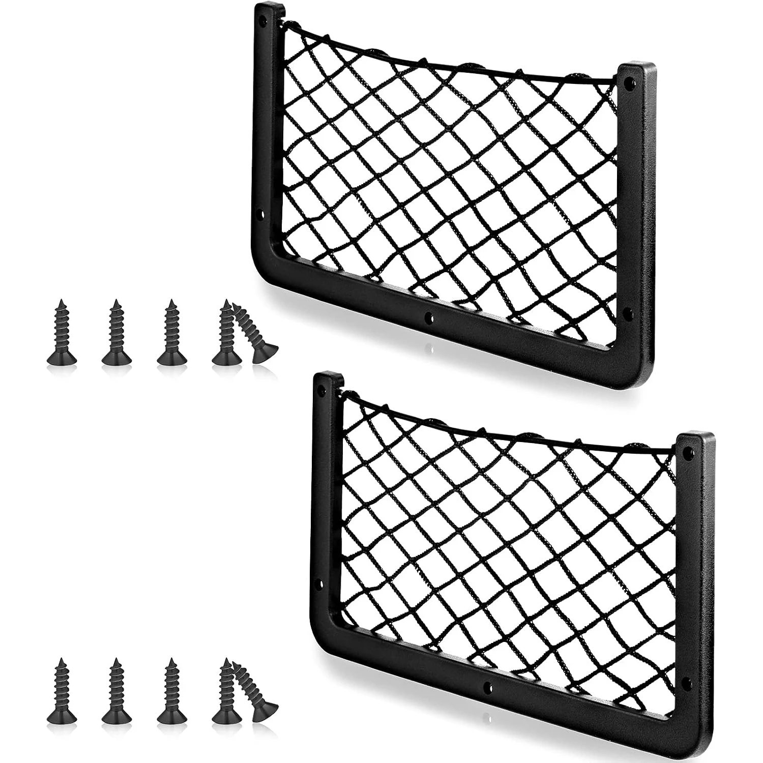 Bungee Net Pocket Framed Mesh Car Boat RV,14 X 7 Inch, Mesh Storage Bag For RV Boat Car Truck, Boat Storage Net Holder