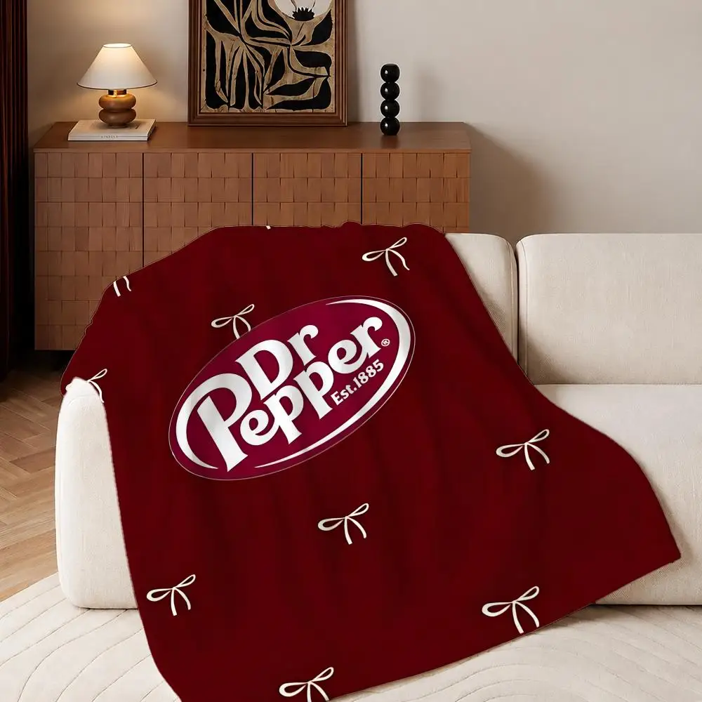 Brand Dr. Pepper Throw Plush Flannel Throw Blanket, Sofa Bed Travel Picnic Home Textile Decor