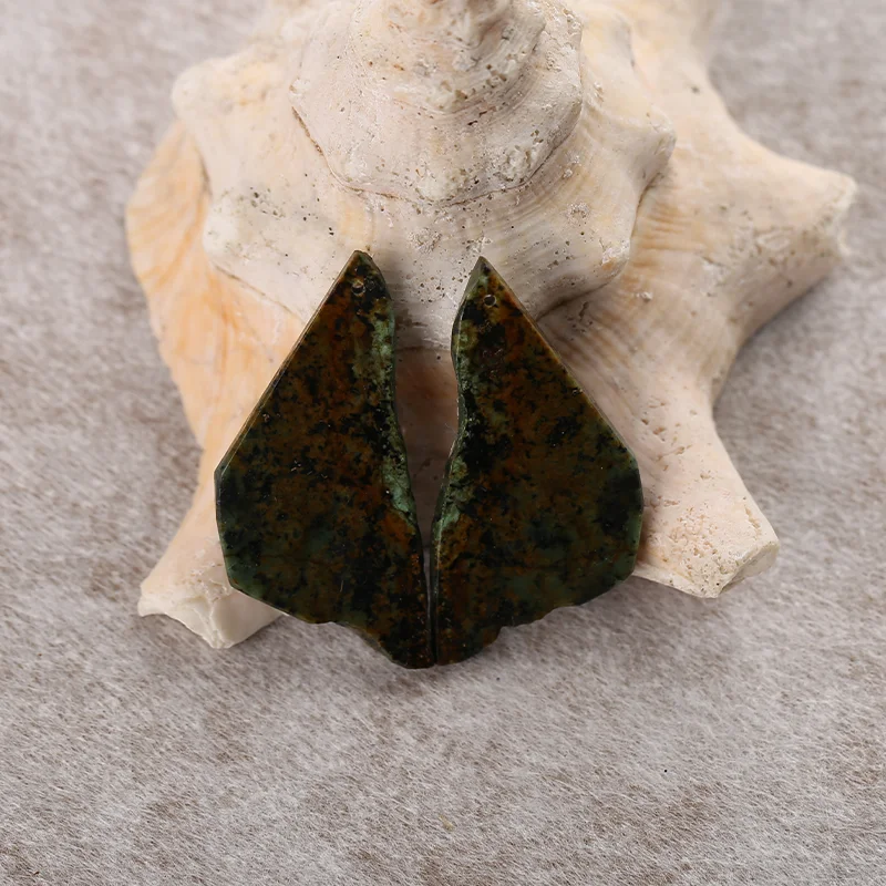 B&F African Turquoise   Earring Beads for Jewelry Making, Handmade Natural stones beads, Stones for jewelry Making Supplies