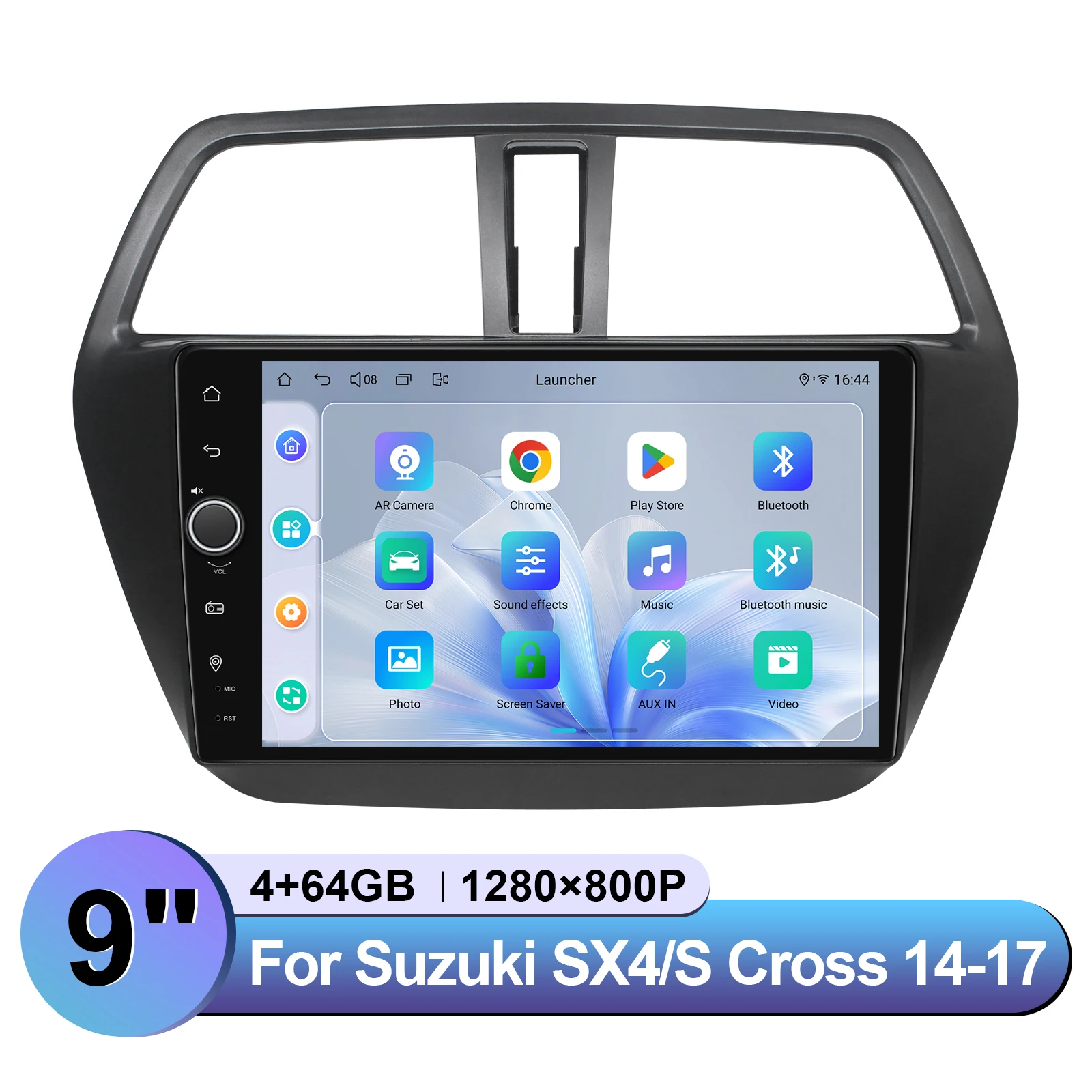 Upgrade Car Audio System Car Radio For Suzuki SX4/S-Cross 2014-2017 With CarPlay & Android Auto Multimedia Receiver Plug&Play