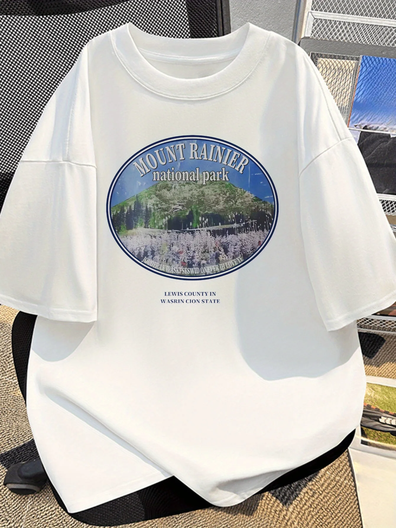 

National Park Graphic Printing Summer Autumn Winter Cotton Casual Comfortable Men and Women T-shirt Short Sleeve Outdoor Sports