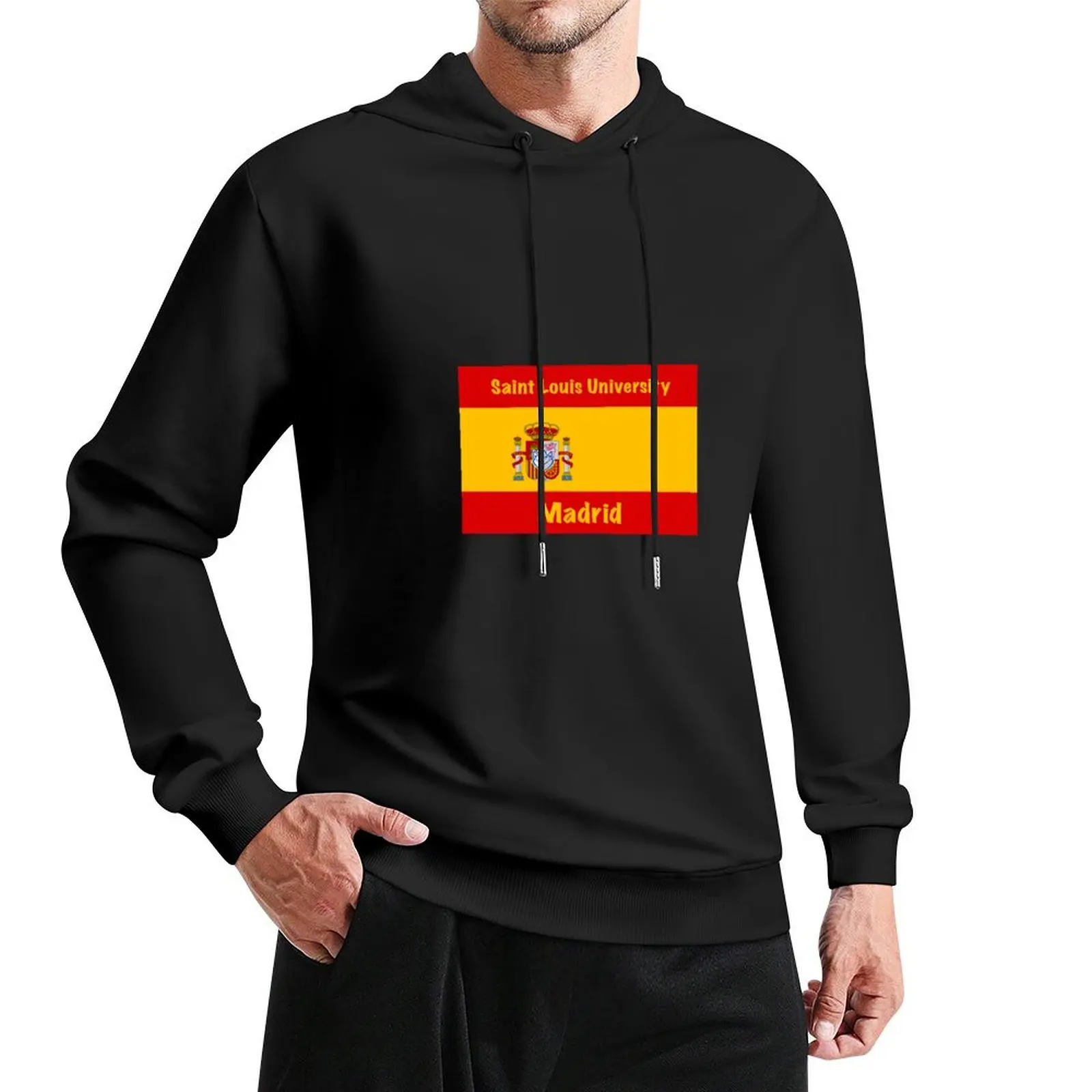 SLU Madrid Design Pullover Hoodie men's clothes clothes for men blouse men clothes men's hoodie sweatshirt