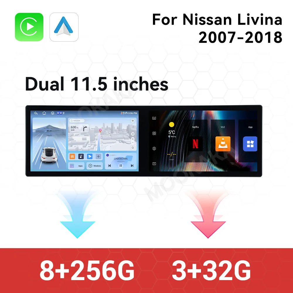 Car Accessories Radio For Nissan Livina 2007-2018 Android Auto GPS Navigation Multimedia Stereo Receiver Head Unit Offline Maps