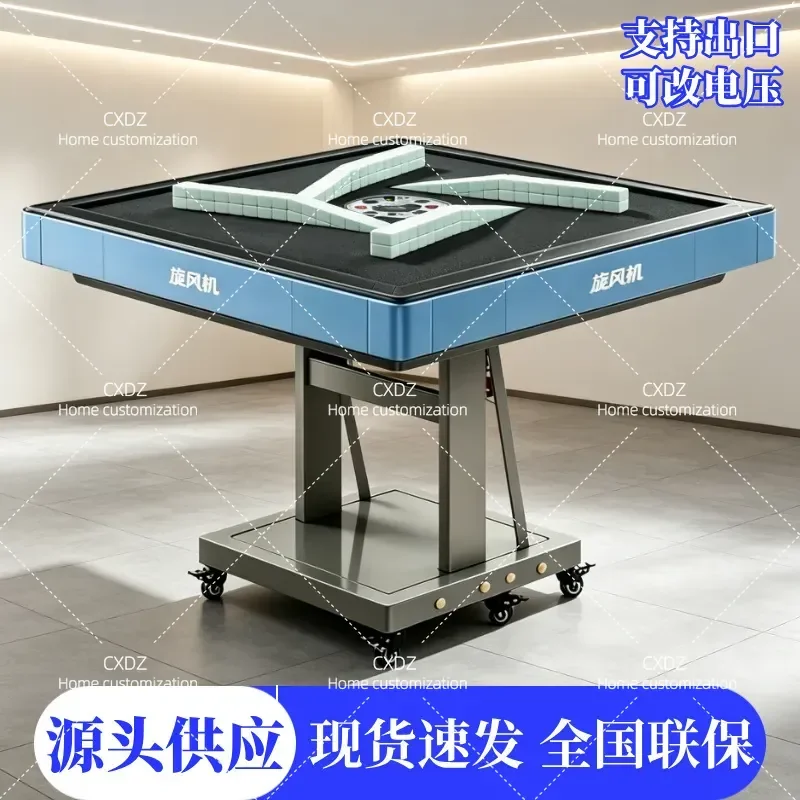Automatic Folding Mahjong Table with Heating Low Noise Function Household Electric Mahjong Machine for Home Game Room