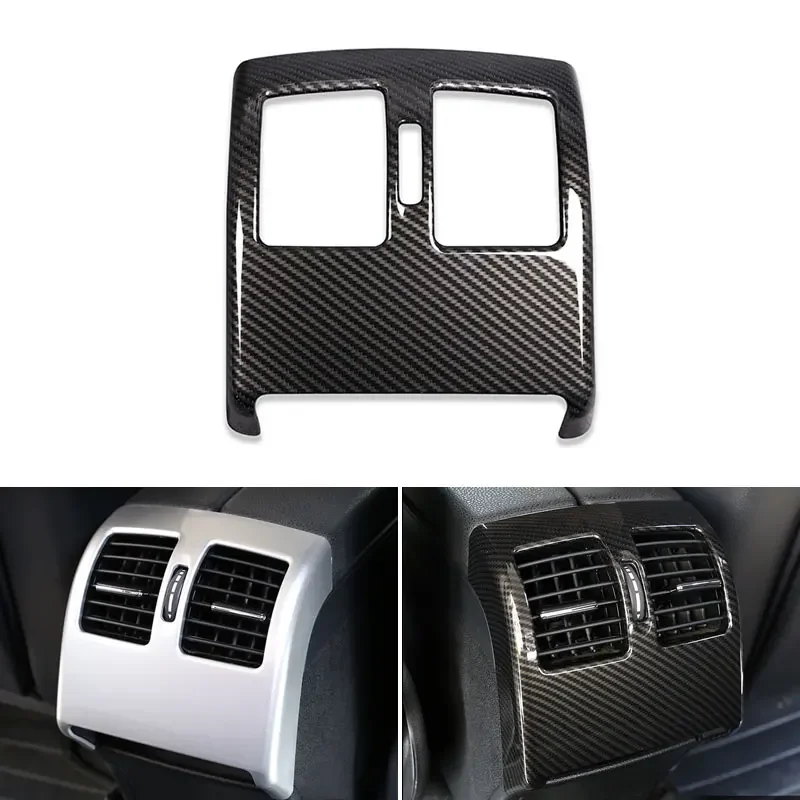 

Car Styling Carbon Fiber Texture Rear Air Condition Outlet Frame Cover Trim For Mercedes Benz C Class W204 2008 - 2011 2012 2013