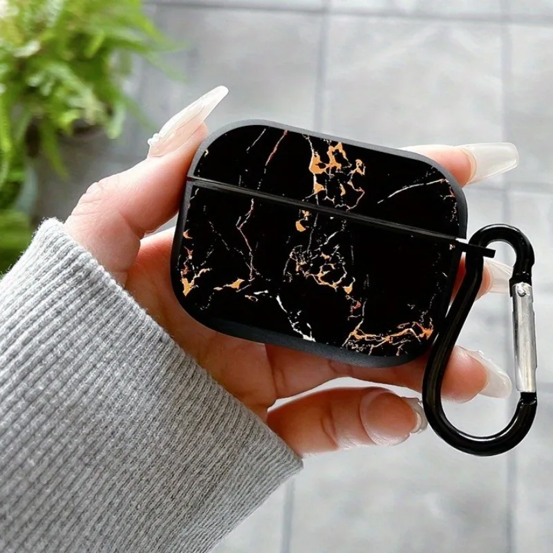 

Stylish Shockproof Marble Pattern TPU Earphone Case for Apple AirPods Pro2/Pro, AirPods 1/2/3/4 Creative Bluetooth Headset Cover