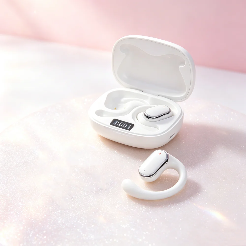 TWS Bluetooth Earbuds Bluetooth Headphones Flexible Bluetooth Earphones Adapt To Various Unique Ear Shapes for Maximum Comfort