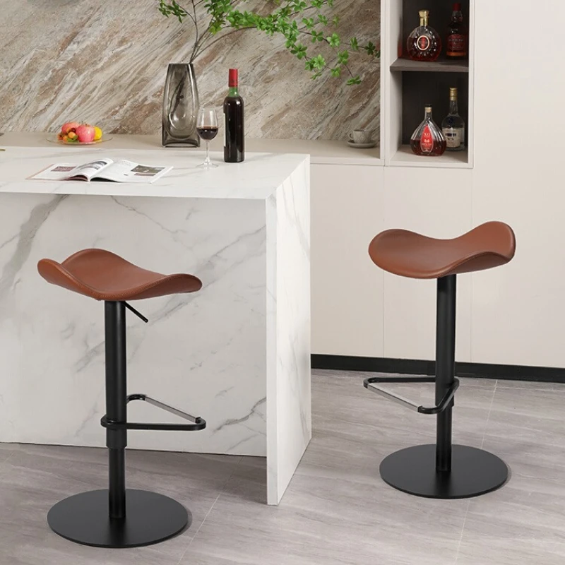 #Barber Ultralight Bar Stools Ancient Italian Light Luxury Unique American Bar Stools Counter Personalized Muebles Furniture