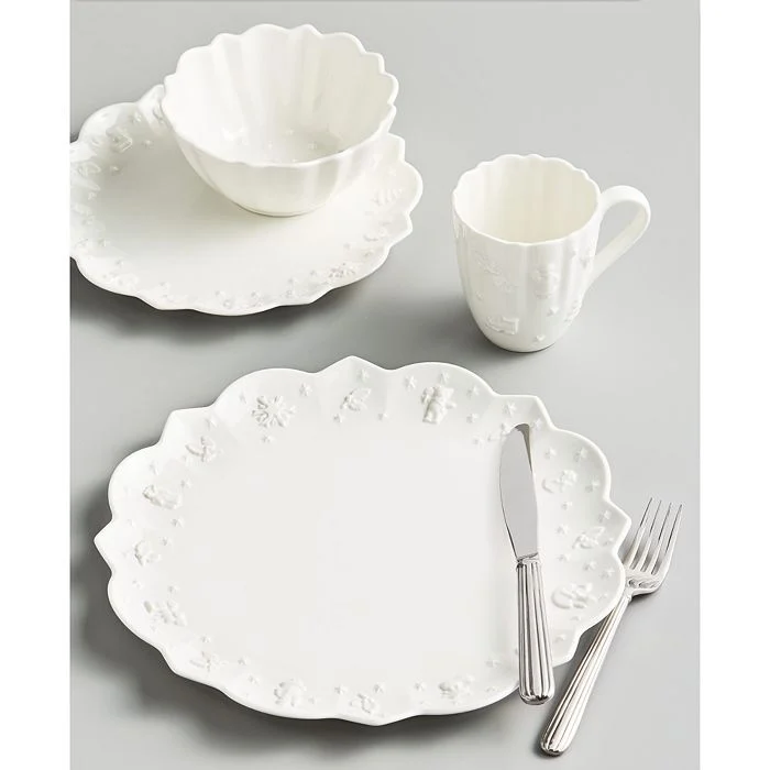 German Christmas Joy Toys Pure White Royal Classic Ceramic Tableware