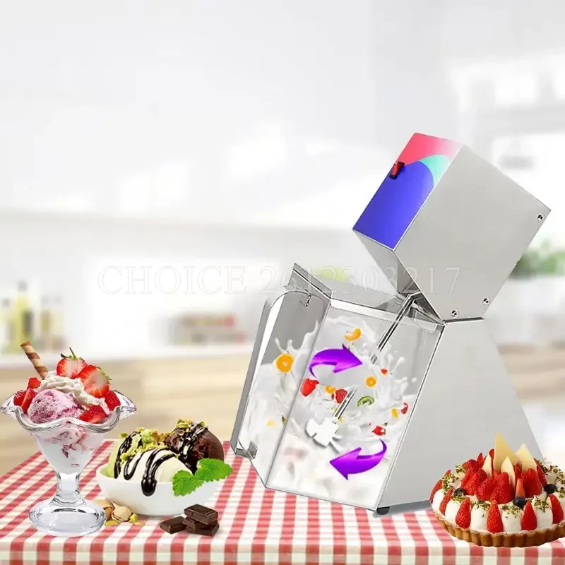 Automatic Electric Fruits Crusher Machine Popsicle Ice Cream Mixer Fruit Ice Cream Smoothie Ingredient Making Mixing Machine