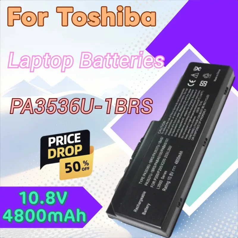 

For Toshiba Satellite L350 P200D L350D L355 P200 X200 X205 P205 P300D P305 P305D New PA3536U-1BRS Laptop Battery 4800mAh+Tools