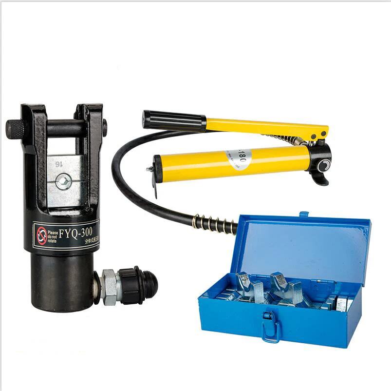 FYQ-300 المحمولة متعددة الوظائف الهيدروليكية كماشة عمودي/باليد قطعة واحدة العقص كماشة مع CP-180 مضخة يدوية