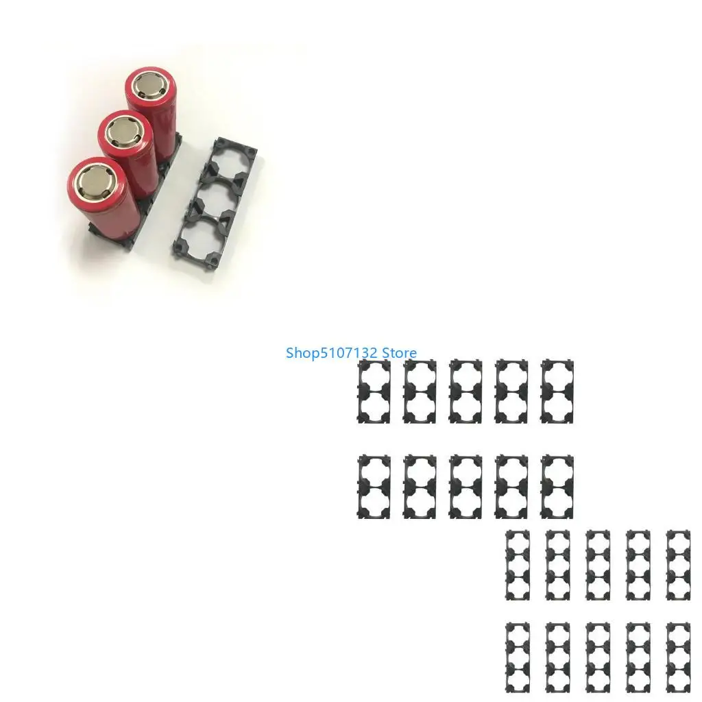 87HD 10pcs Easy to Install 26650 Lithium Battery Holder Frame, Stackable for Space Efficiency, Strong AntiShock Properties
