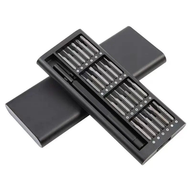 Imagem -03 - Precisão Magnética Chave de Fenda Grupo Bits Chave de Fenda Mini Mala de Ferramentas Desmontável Smart Home pc Reparo do Telefone 25 em 1