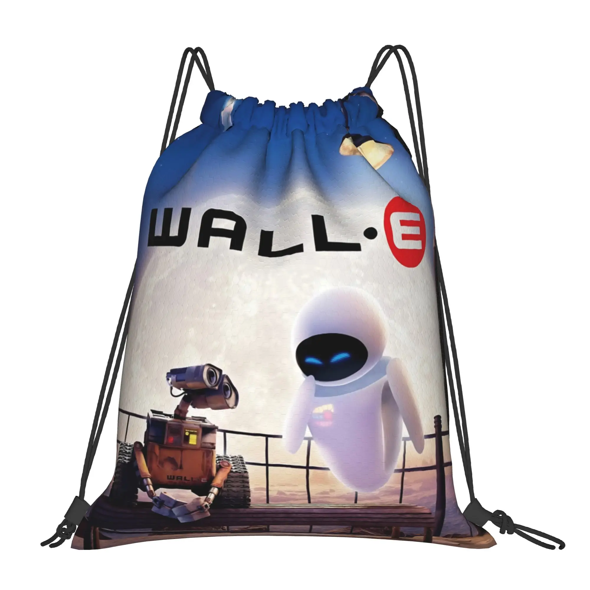 

1 шт. Многофункциональные портативные сумки-мешки на шнурке WALL E и EVE WALL·E Kawaii для хранения обуви и одежды для подростков