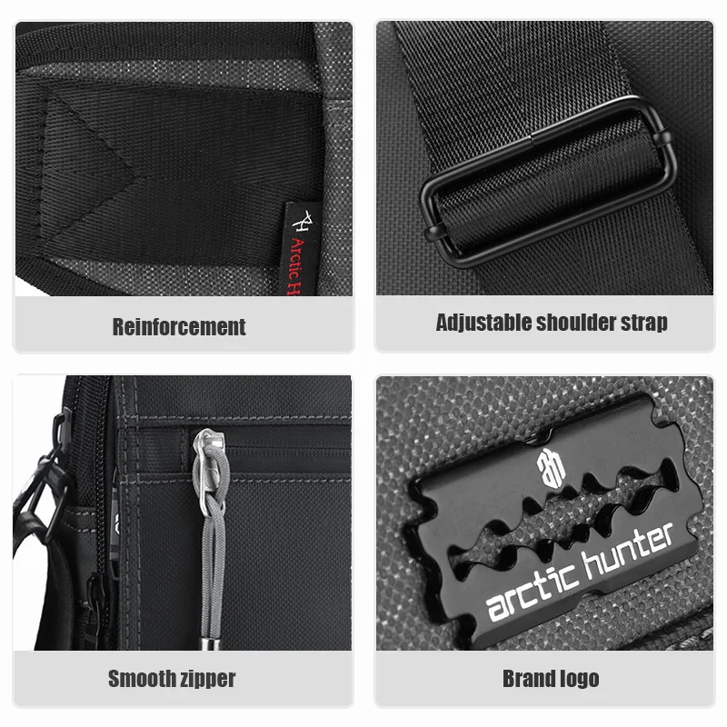 Arctic Hunter-riñonera personalizada para hombre, resistente al desgaste bolso de hombro, impermeable, nueva moda