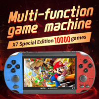X7 Handheld Game Console 4.3 Inch Handheld High Definition Screen with Clear Video Built in Many Arcade Games Retro Games