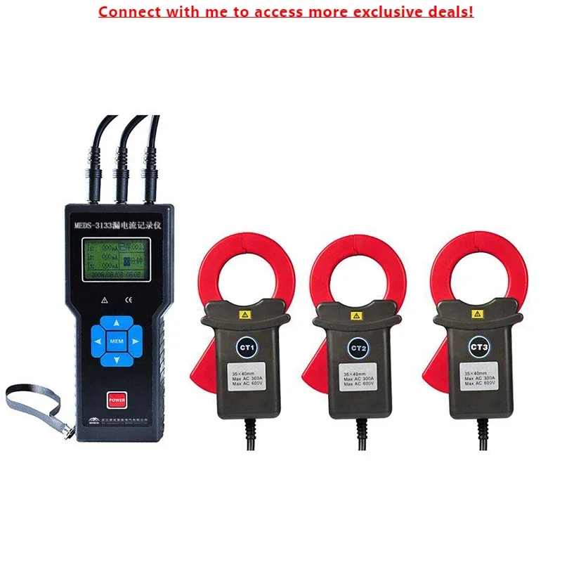 

MEDS-3133 Three-channel Current/Leakage Current Recorder Current Monitoring Recorder