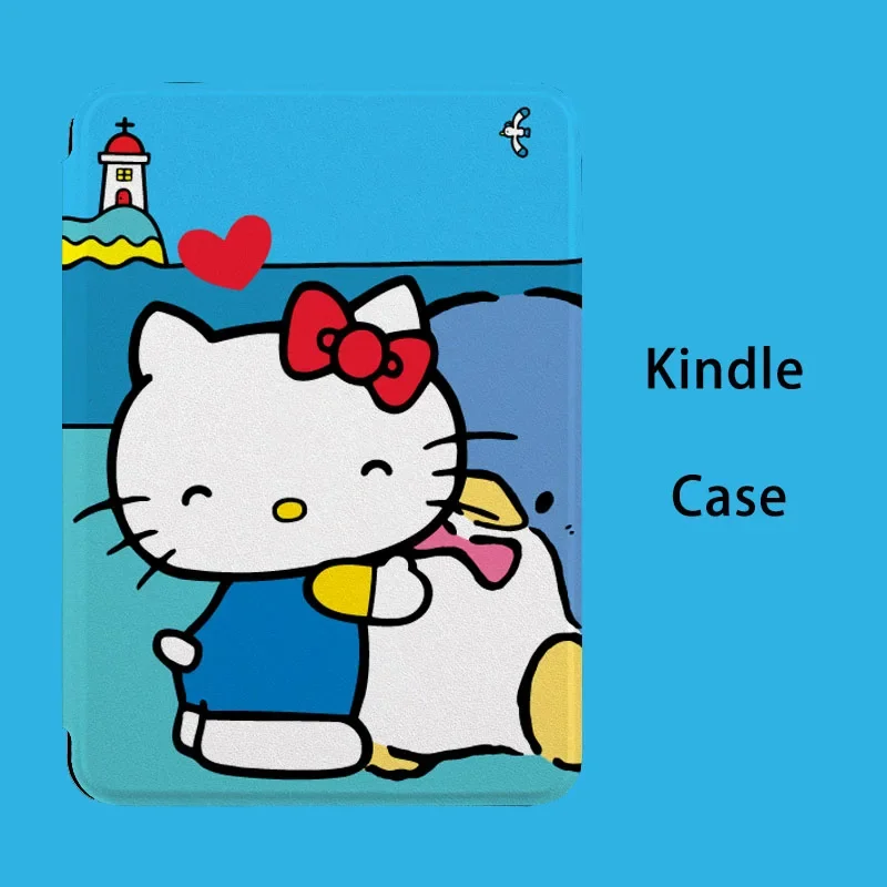 Sanrio Olá Kitty Caso para Kindle 10th Gen Paperwhite, Capa De Suporte De Silicone Macio, Wake Sleep Capa Do Livro, 5 4 3 2 1 6\