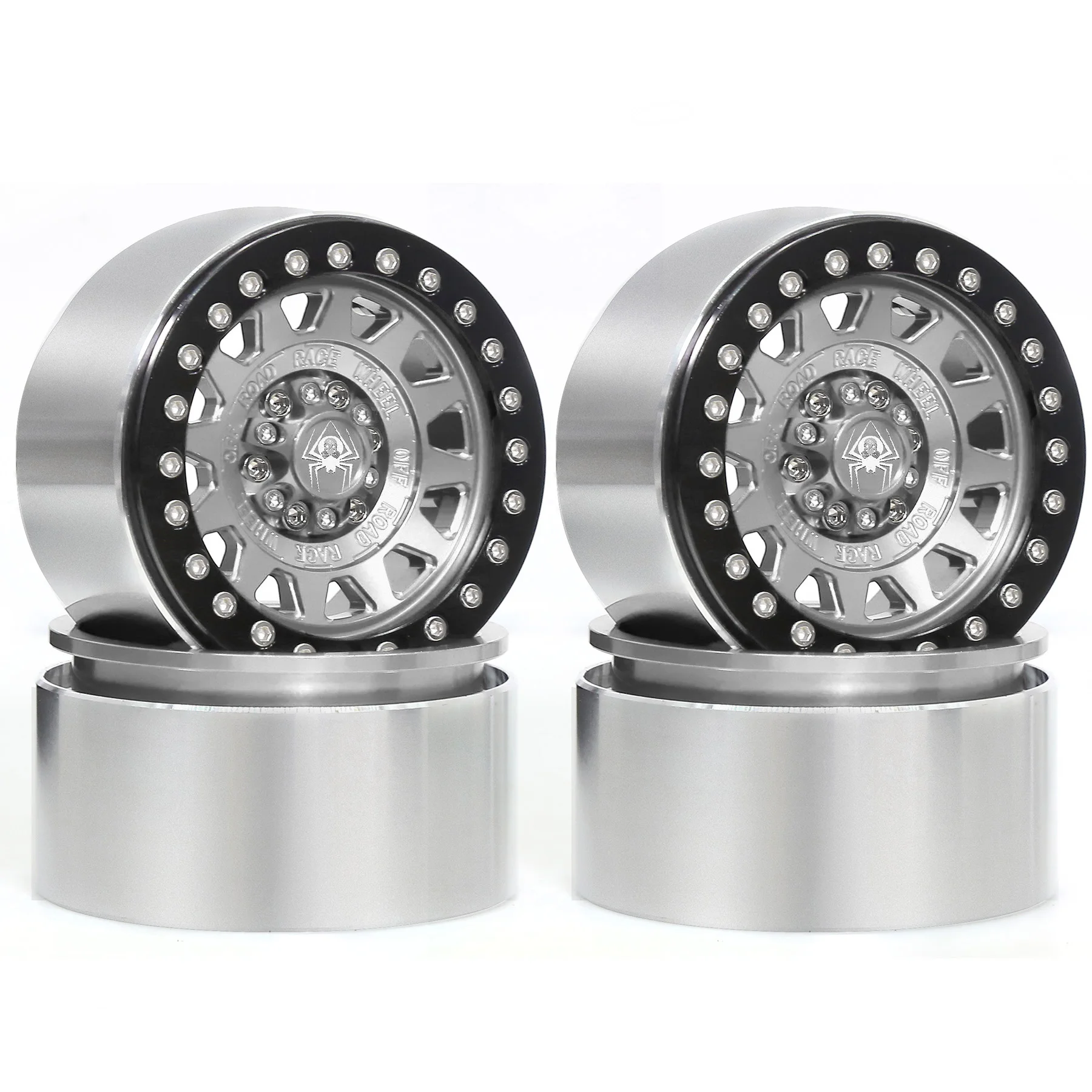 

1/10 RC Crawler CNC Aluminum Alloy 2.2" Beadlock Wheels Rim for TRX4 TRX6 D90 Axial SCX10 Wraith Capra 1.9 RGT EX86100