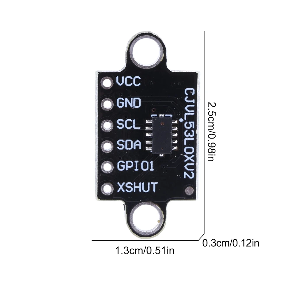 VL53L0X Sensor de rango de tiempo de vuelo ToF GY-VL53L0XV2 I2C IIC Módulo de sensor de rango de tiempo de vuelo