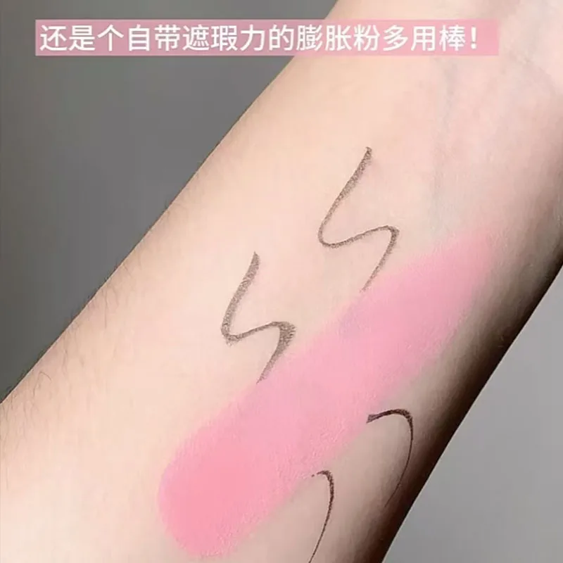 INTO YOU Nude Blush Stick, feuchtigkeitsspendender Mehrzweck-Lippenstift, weiche, matte Rouge-Creme, nicht fettendes Wangentönungs-Gesichtskonturierungs-Make-up