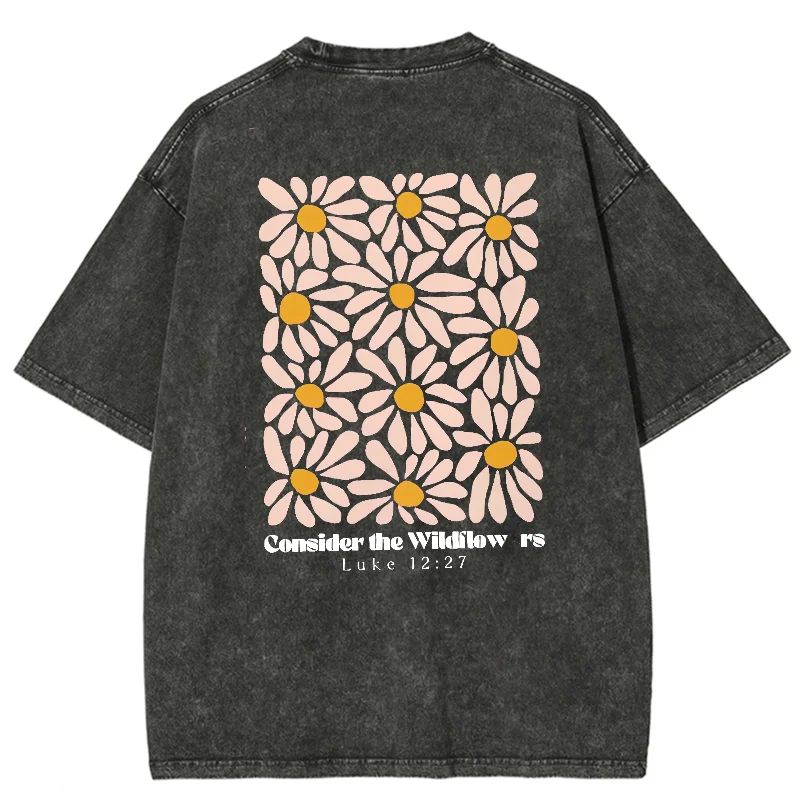 Desenhos animados unisex daisy impressão manga curta t-shirt, top casual simples para senhoras, moda feminina, retro, verão, 2024