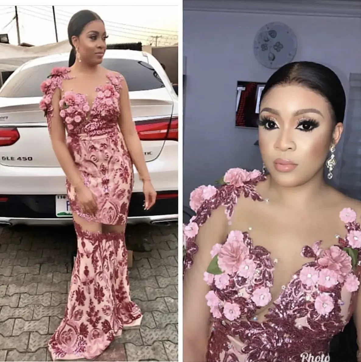 

2021 Latest French Nigerian Laces Fabrics High Quality Tulle African Laces Fabric Wedding African French Tulle Lace YJ639 Pink