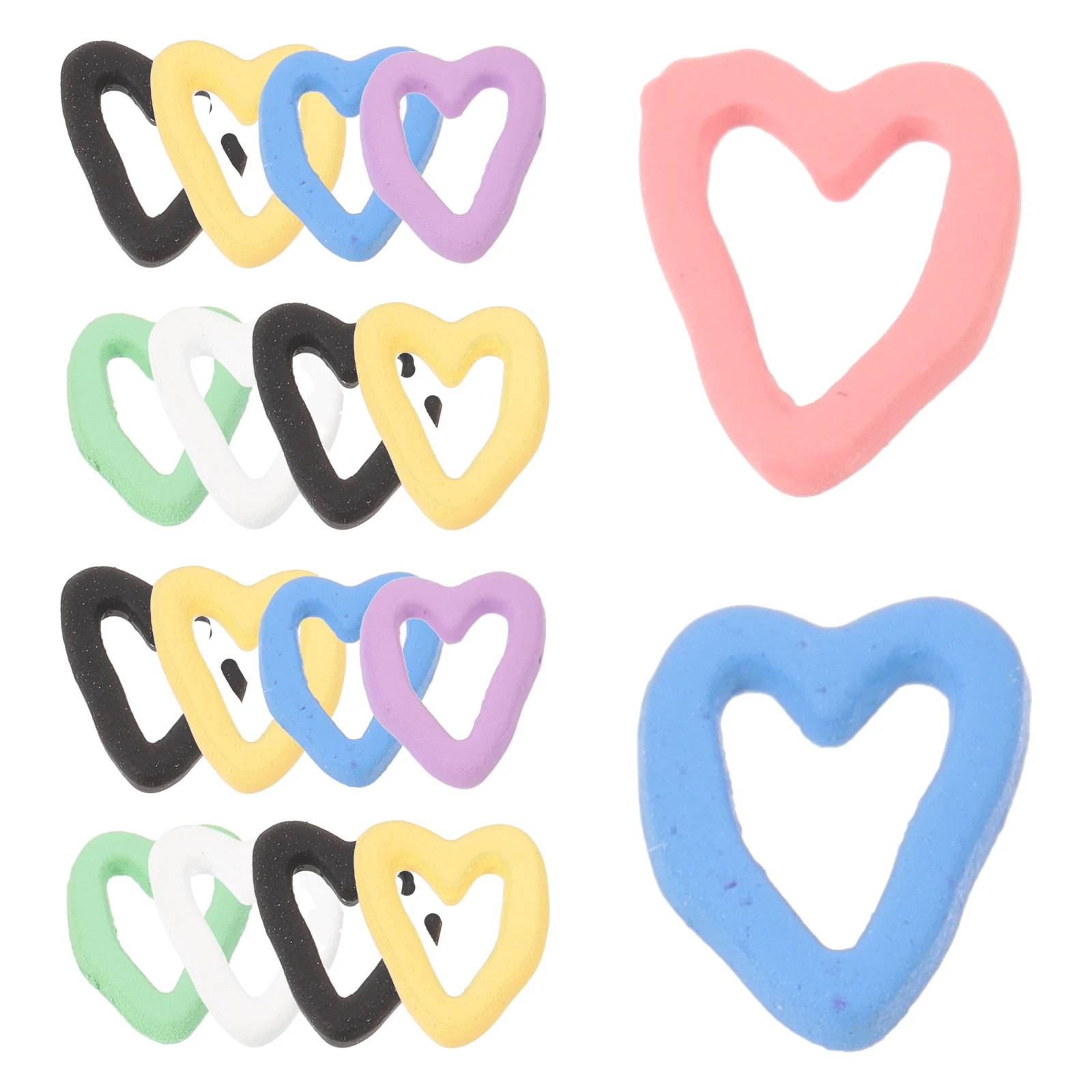 

20 Pcs Peach Heart Jewelry Nail Charm Designs Decoration Heart-shaped Charms Kawaii Alloy