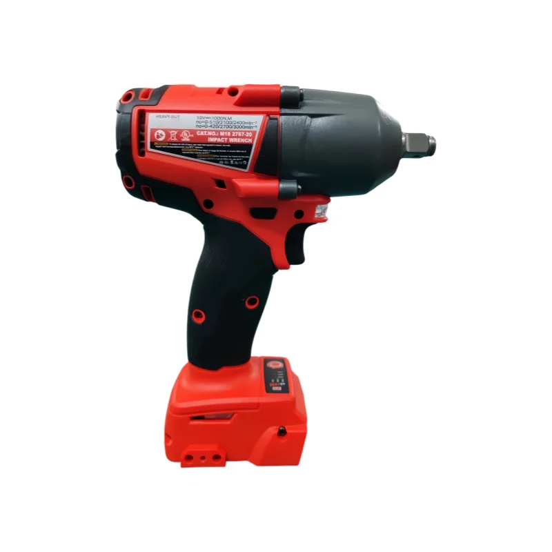 Brushless Cordless 1300Nm HighTorque Electric Wrench Compatible For Milwaukee 18V Lithium‑Ion Battery Power Tool for Tire Change