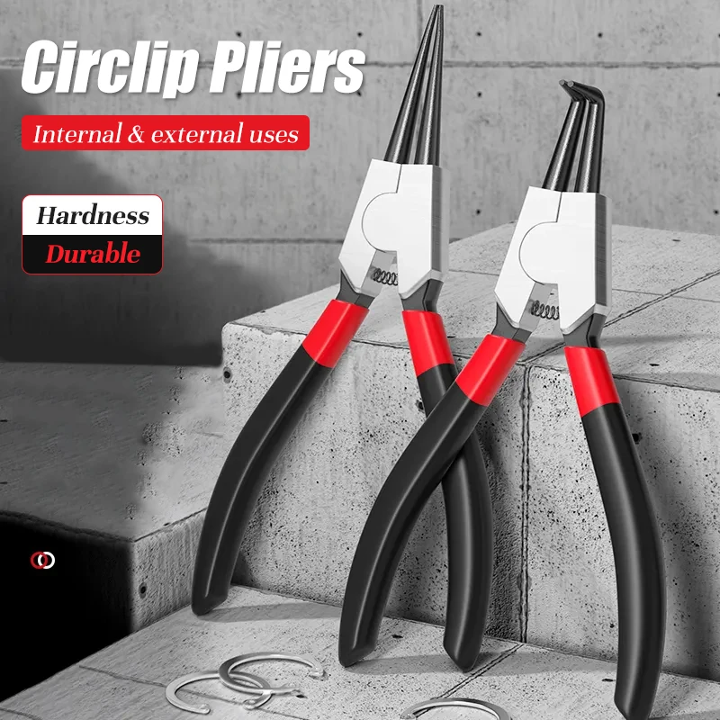 Circlip Pincers Set Snap Ring Pliers Retaining Crimping Pliers Spring Installation And Removal Hand Tool