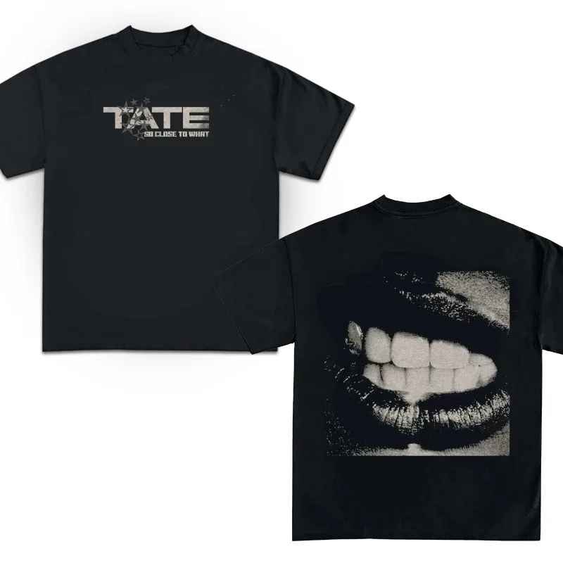 Tate McRae Jersey 2025 nueva primavera verano ropa deportiva para hombres y mujeres T8 McRae camiseta de fútbol con cuello en V ropa Y2k