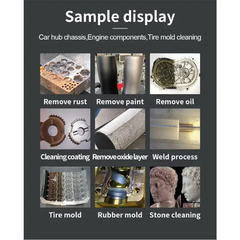 La macchina per la rimozione della ruggine della macchina per la pulizia laser continua portatile rimuove la riparazione e la vernice delle superfici metalliche