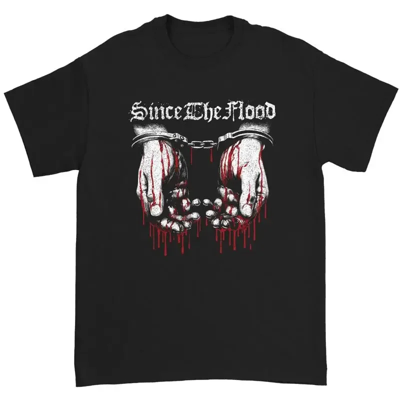 Since the Flood Band Album Heavy Cotton Black T Shirt For Men JU225