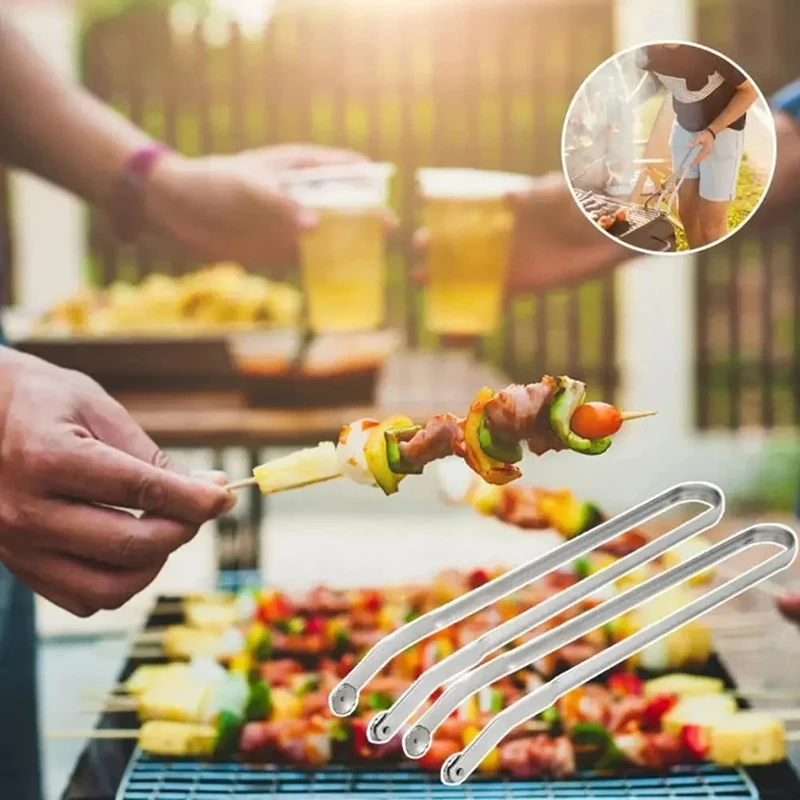 

DW-Stainless Steel Barbecue Sausage Twisting Tongs Barbecue Camping Outdoor Cooking Tools Outdoor Cooking Barbecue