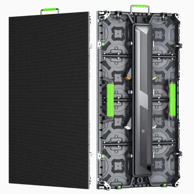 Factory-made high refresh rate outdoor P2.976 LED display screen, 500*1000mm die-cast aluminum cabinet