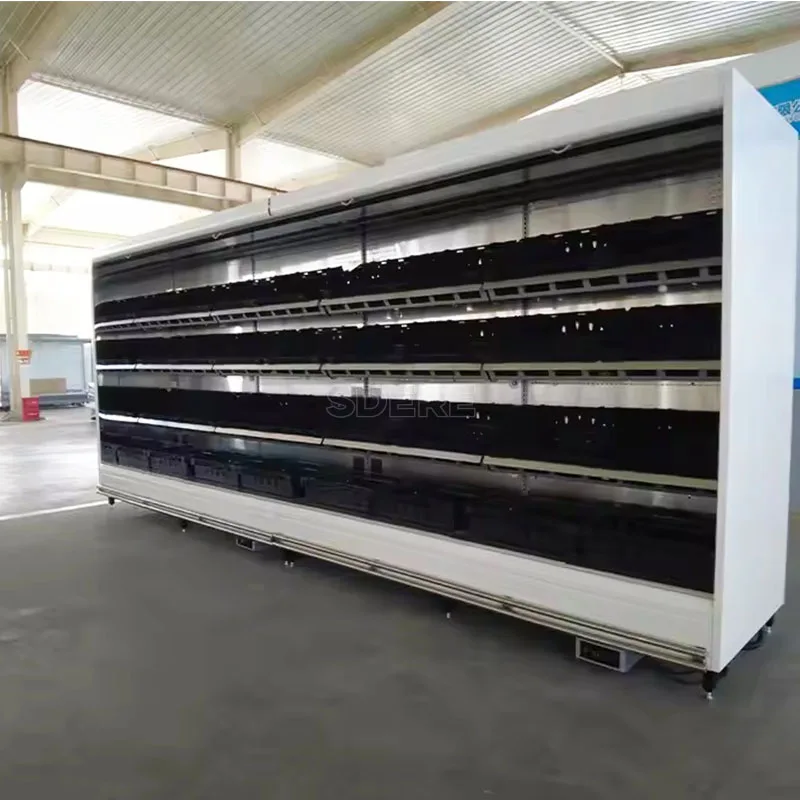 Customized Commercial Showcase Supermarket Multideck Open Fridge Display Cabinet Refrigerator Freezer Equipment