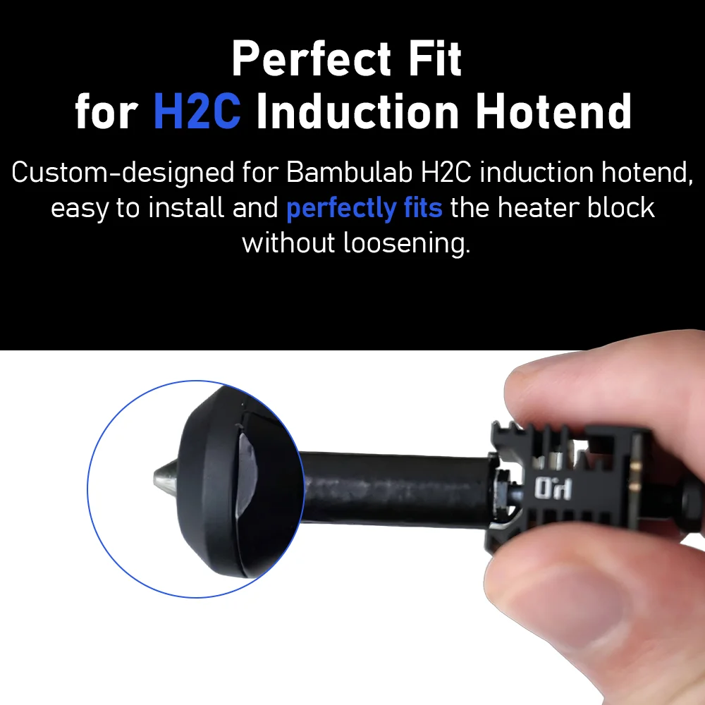 H2C Induktive Hot-End-Silikonhülle für Bambu Lab H2C Hotend Düsen-Silikonabdeckungs-Kit für Bambulab 3D-Druckerteile – Detail 1