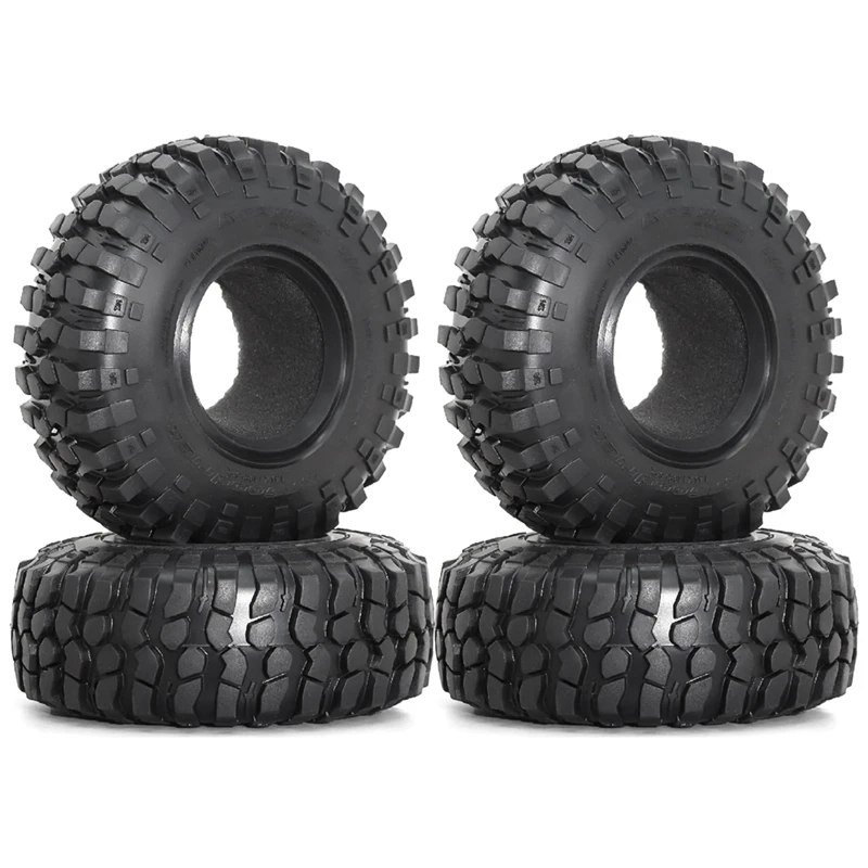 4PCS 108Mm 1.9Inch Rubber Tire Wheel Tyre For 1/10 RC Crawler Car Axial SCX10 II III 90046 TRX4 D90 Redcat